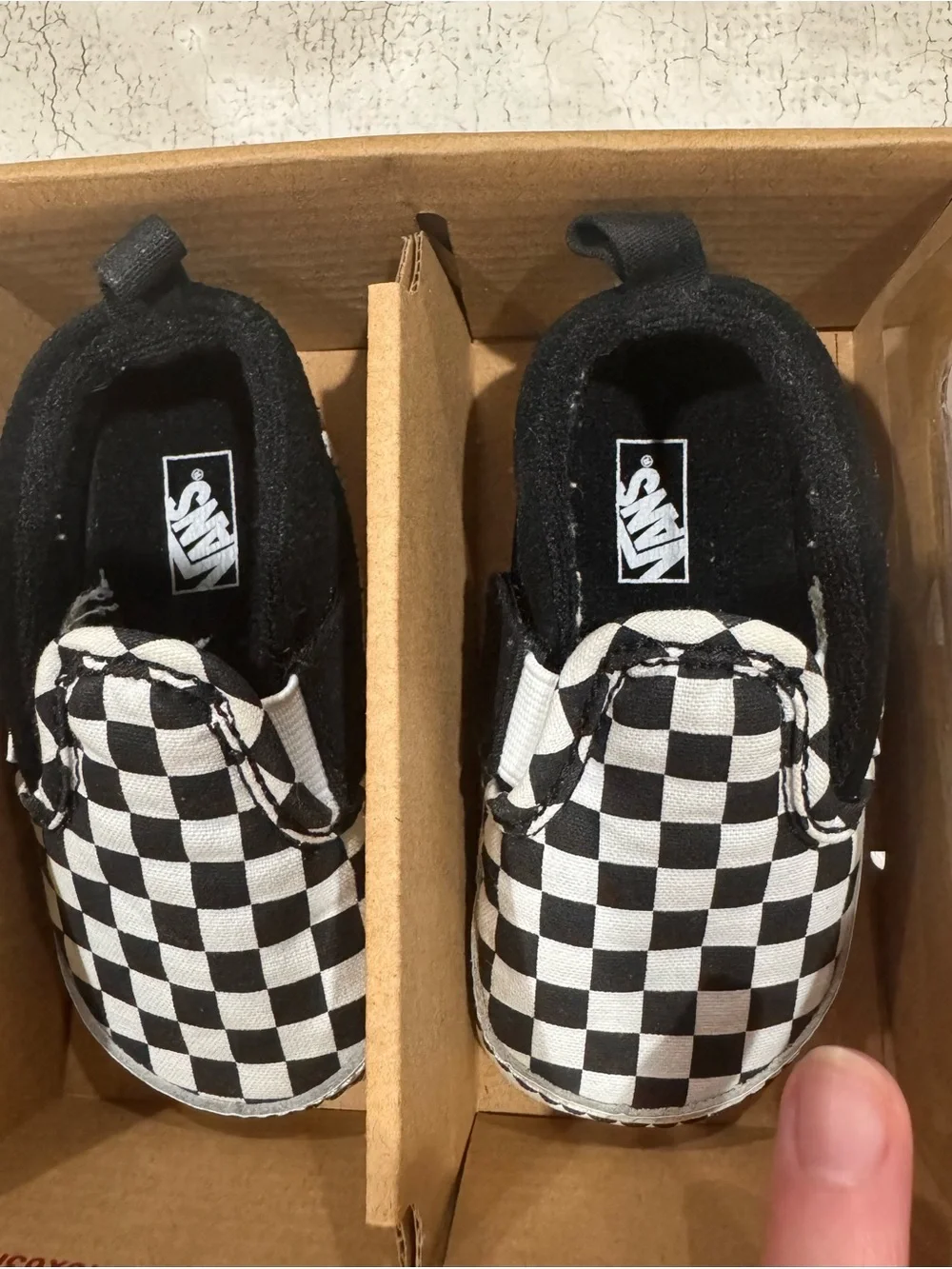 Vans Infant Slip-On V Crib Checkerboard Shoe